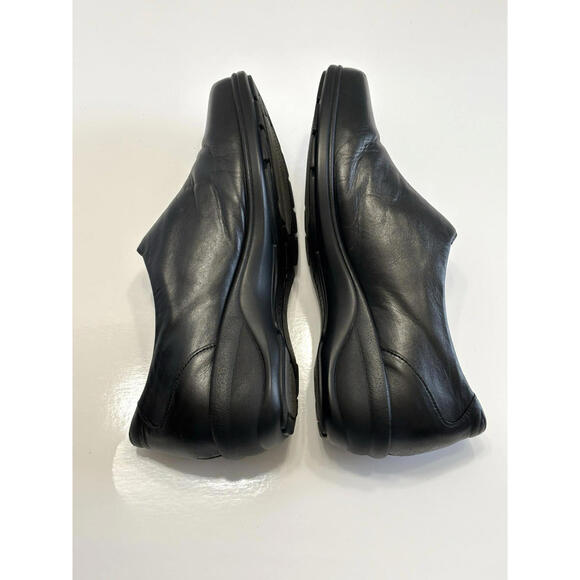 Waldlaufer Women's Size 8 Black Leather Loafers Slip On Comfort Wedge Shoes - Picture 8 of 15